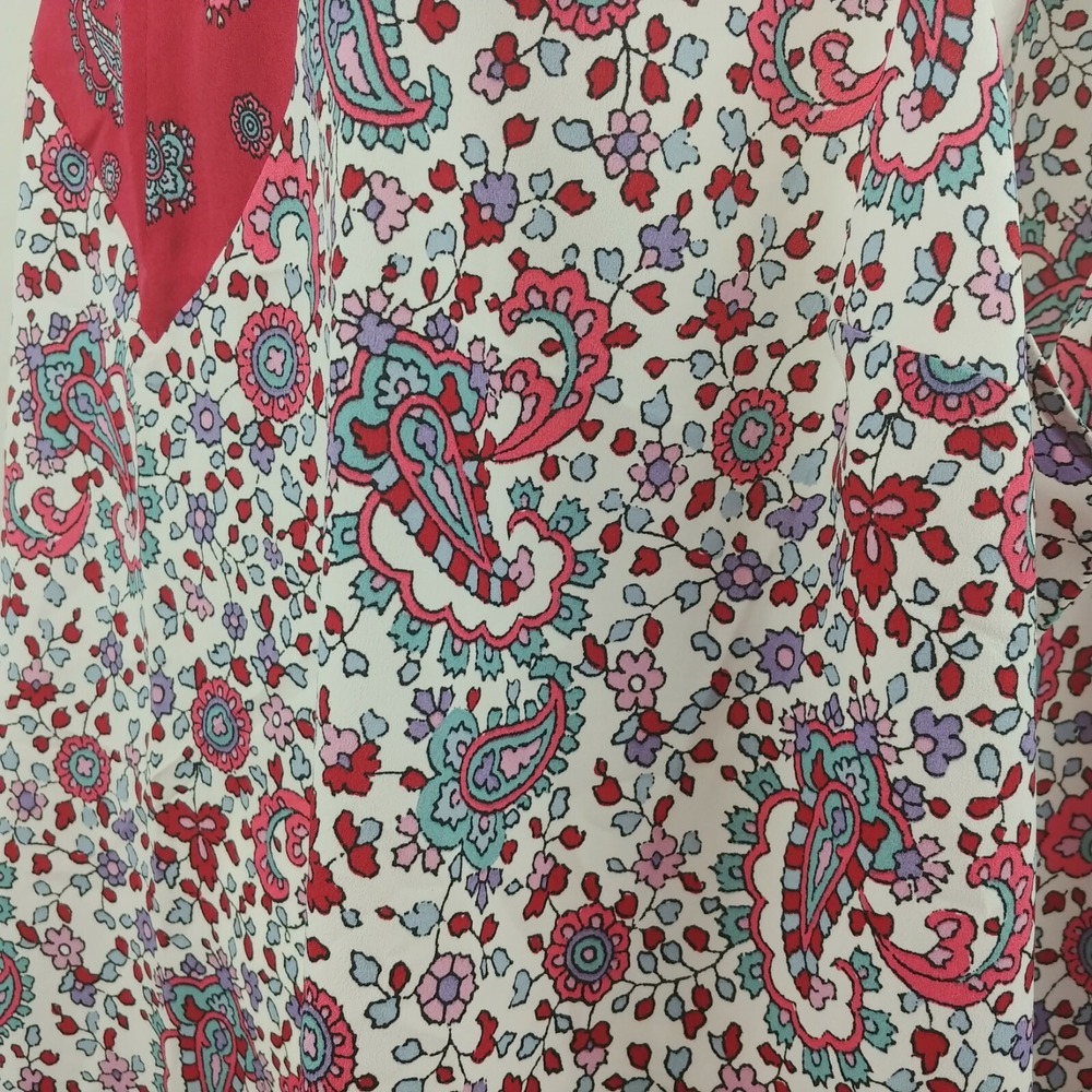New Women's Plus Lane Bryant Paisley Sleeveless Tunic V-Neck Size 26 - Picture 3 of 4